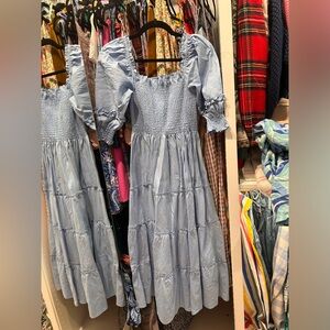 Hill House Home Nesli Light Blue Glitter Check